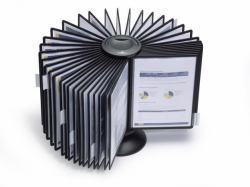 Durable 5633-01 Dokumentenanzeige-Karussell Tisch/Bank Porträt A4 