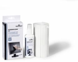 Durable SCREENCLEAN Set Gerätereinigungs-Feucht-/Trockentücher & Flüssigkeit LCD / TFT / Plasma 125 ml 