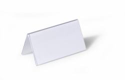Durable 805119 Nicht-metallisches Namensschild Transparent PVC 