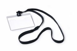 Durable Namensschild mit Textilband 10, 60 x 90 mm 