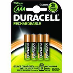 Duracell HR3-B Haushaltsbatterie Wiederaufladbarer Akku AAA Nickel-Metallhydrid [NiMH] 