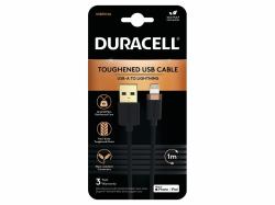 Duracell USB7012A Lightning-Kabel 1 m Schwarz 