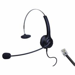 EDIS EC146 Kopfhörer & Headset Kabelgebunden Kopfband Büro/Callcenter Schwarz 