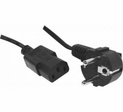 EXC 808031 Stromkabel Schwarz 7,5 m Netzstecker Typ F C13-Koppler 