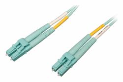 Eaton Tripp Lite N820-05M-OM4 10 Gb/100 Gb Duplex-Multimode 50/125 OM4 LSZH Glasfaser-Patchkabel [LC/LC] - Wasserblau, 5 m 