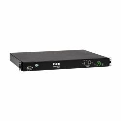 Eaton Tripp Lite PDUMH20HVATNET Geschaltete 3,8 kW Einphasen-PDU mit automatischem Transferschalter, zwei 200-240 V C20-Eingänge, 8 C13- und 2 C19-Steckdosen, 1 HE, TAA 