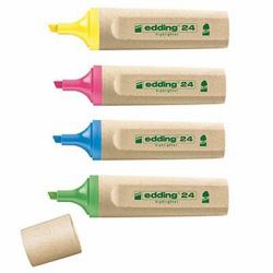 Edding EcoLine 24 Marker 4 Stück[e] Meißel/feine Spitze Blau, Grün, Pink, Gelb 