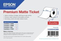 Epson Premium Matte Ticket Roll, 80 mm x 50 m 