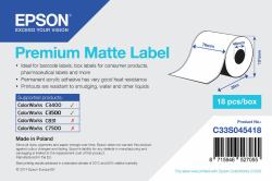 Epson Premium Matte Label Continuous Roll, 76 mm x 35 m 