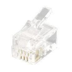 Equip Telefon Stecker, RJ11, 4P4C 