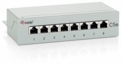 Equip 8-Port Cat.5e geschirmtes Desktop Patch Panel, Hellgrau 