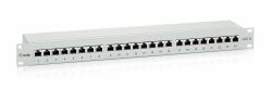 Equip 24-Port Premium Cat.6 Geschirmtes Patch Panel, Hellgrau 