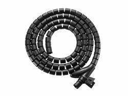 Equip Spiralkabelschlauchhülse, 1,0 m, Schwarz 