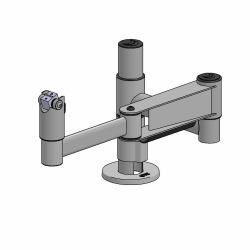 Ergonomic Solutions SP2 SpacePole Drive Trough - solution without plate - - Black - Warranty: 60M