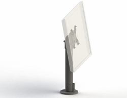 Ergonomic Solutions SpacePole SPV1102 30 cm [11.8 Zoll] Schrauben Schwarz 