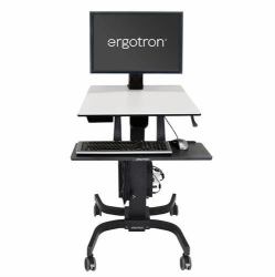 Ergotron WorkFit-C, Single HD Sit-Stand Workstation Schwarz, Grau Multimedia-Wagen 