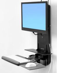 Ergotron 61-080-085 Flachbildschirm-Tischhalterung 61 cm [24"] Wand Schwarz 