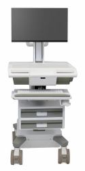 Ergotron M011-0101-111001-1-0 All-in-One PC/Workstation Halterungen/ Ständer 19,5 kg Weiß, Grau 61 cm [24"] 