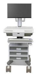 Ergotron M011-0101-111101-1-0 All-in-One PC/Workstation Halterungen/ Ständer 19,5 kg Weiß, Grau 61 cm [24"] 