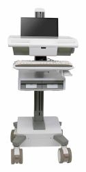 Ergotron M021-0101-120001-1-0 All-in-One PC/Workstation Halterungen/ Ständer 19,5 kg Weiß, Grau 43,2 cm [17"] 