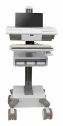 Ergotron M021-0101-130001-1-0 All-in-One PC/Workstation Halterungen/ Ständer 19,5 kg Weiß, Grau 43,2 cm [17"] 