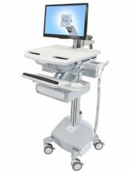 Ergotron StyleView Aluminium, Grau, Weiß Flachbildschirm Multimedia-Wagen 