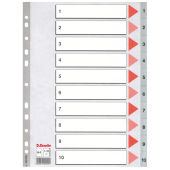 Esselte 100105 Tab-Register Numerischer Registerindex Polyvinylchlorid [PVC] 