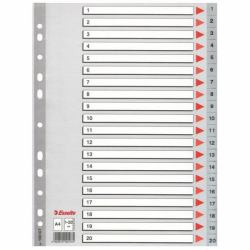 Esselte 100107 Tab-Register Numerischer Registerindex Polyvinylchlorid [PVC] 