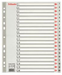 Esselte 100126 Tab-Register Numerischer Registerindex Polypropylen [PP] Grau 