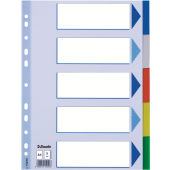 Esselte Multicoloured Polypropylene Dividers Leerer Registerindex Polyvinylchlorid [PVC] Mehrfarbig 