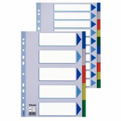 Esselte Plastic tabs, A4 Leerer Registerindex Polyvinylchlorid [PVC] 