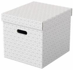 Esselte 628288 Dateiablagebox Karton Weiß 