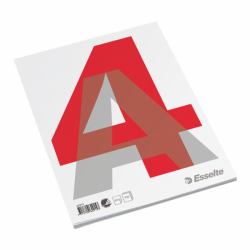 Esselte Glued Pad A4 Notizbuch 100 Blätter Grau, Rot, Weiß 
