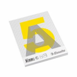 Esselte Glued Pad A5 Notizbuch 100 Blätter Grau, Weiß, Gelb 