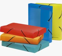 Exacompta 5977E Dateiablagebox Polypropylen [PP] Blau, Grün, Orange, Rot, Gelb 