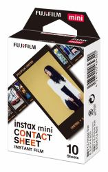 Fujifilm Instax MINI Contact Sheet Film Schwarz 