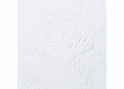 GBC LeatherGrain Umschlagmaterial A5, 250 g/m², weiß [100] 