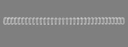 GBC WireBind Drahtbinderücken, weiß, 5mm [100] 