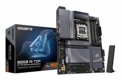 GIGABYTE B850 AI TOP Motherboard - AMD Ryzen 9000 Series CPUs, 16+2+2 Phasen Digital VRM, bis zu 8600MHz DDR5 [OC], 2xPCIe 5.0 + 1xPCIe 4.0 M.2, 10 GbE LAN, WIFI 7, USB 3.2 Gen 2x2 