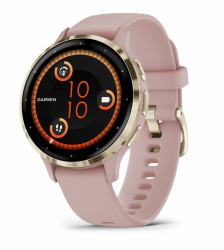 Garmin Venu 3S 3,05 cm [1.2"] AMOLED 41 mm Digital 390 x 390 Pixel Touchscreen Gold, Rose WLAN GPS 