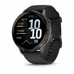 Garmin Venu 4 3,56 cm [1.4"] AMOLED 45 mm Digital 454 x 454 Pixel Touchscreen Schwarz WLAN GPS 