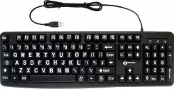 Geemarc Telecom K-HV-BW Tastatur Universal USB QWERTY UK Englisch Schwarz  - UK version