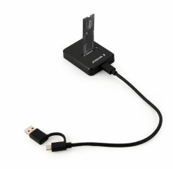 Gembird DD-U3M2 Speicherlaufwerk-Docking-Station USB 3.2 Gen 1 [3.1 Gen 1] Type-C Schwarz 