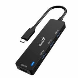 Genius Computer Technology Genius UH-400 USB Typ-C 625 Mbit/s Schwarz 
