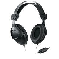 Genius Computer Technology Genius HS-M505X Noise-cancelling Headset with Mic, 3.5mm Connection, Plug and Play with Adjustable Headbandand, In-line microphone and Volume Control, Black
