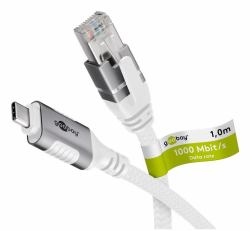 Goobay 74165 Netzwerkkabel Weiß 1 m Cat6 F/UTP [FTP] 