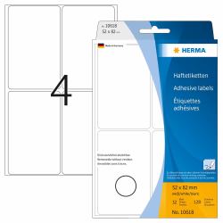 HERMA Vielzwecketiketten 52x82 mm weiß Movables/ablösbar Papier matt 128 St 