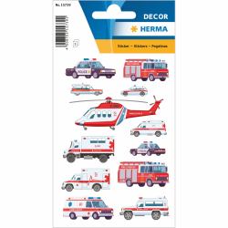 HERMA Blue Light Vehicles Aufkleber für Kinder 