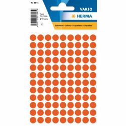 HERMA Vielzwecketiketten Ø 8 mm rund rot Papier matt 540 St. 