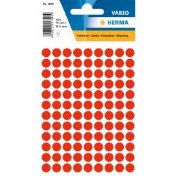 HERMA Vielzwecketiketten Ø 8 mm rund leuchtrot Papier matt 540 St. 